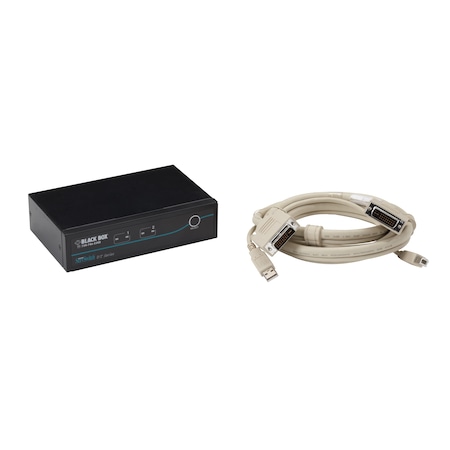 Black Box 2-Port Dvi, Usb w/ Emulated Usb + Cabl KV9612A-K